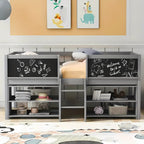 Functional Low Loft Kids Bed with Storage Shelves