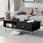 Aurora Black Minimalist Coffee Table