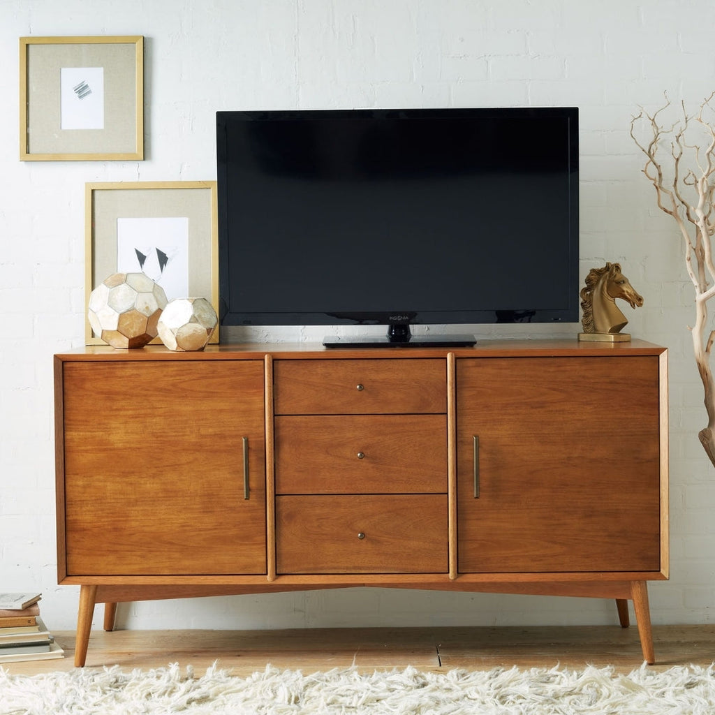 Mid-Century Classic Wood Frame TV Unit
