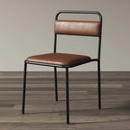 Midnight Velvet Metal Dining Chair