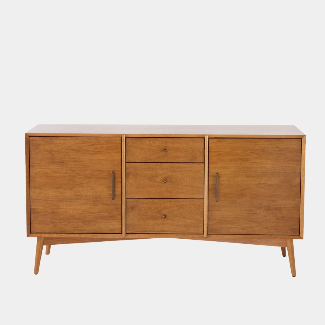 Mid-Century Classic Wood Frame TV Unit