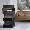 Modern Twisted Dual Tone Layered Bookshelf