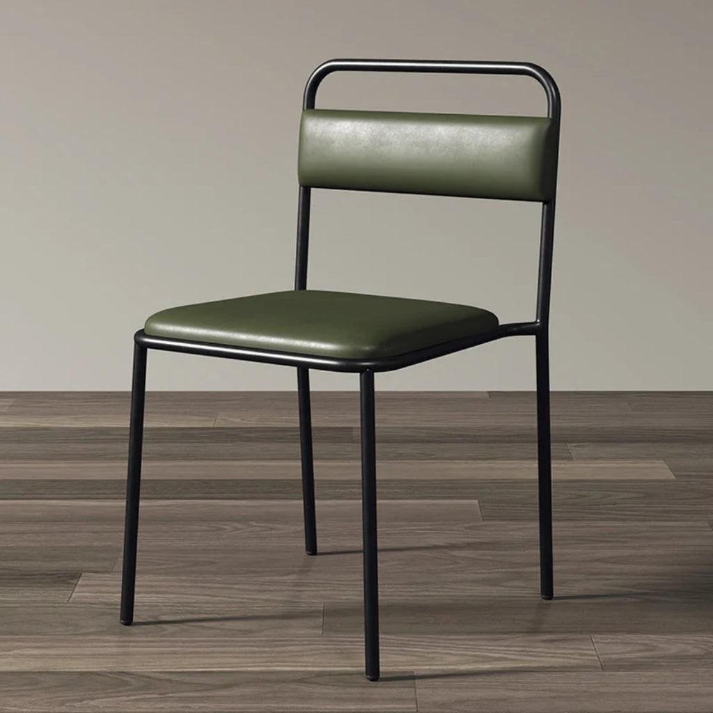 Midnight Velvet Metal Dining Chair