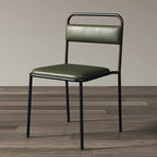 Midnight Velvet Metal Dining Chair