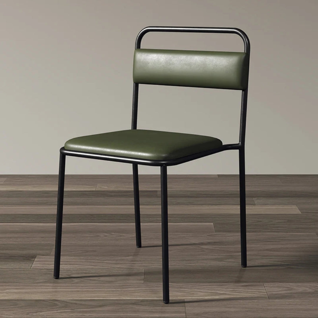 Midnight Velvet Metal Dining Chair