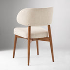 Vintage Inspired Wooden Upholstered Dining Chair