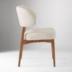 Vintage Inspired Wooden Upholstered Dining Chair