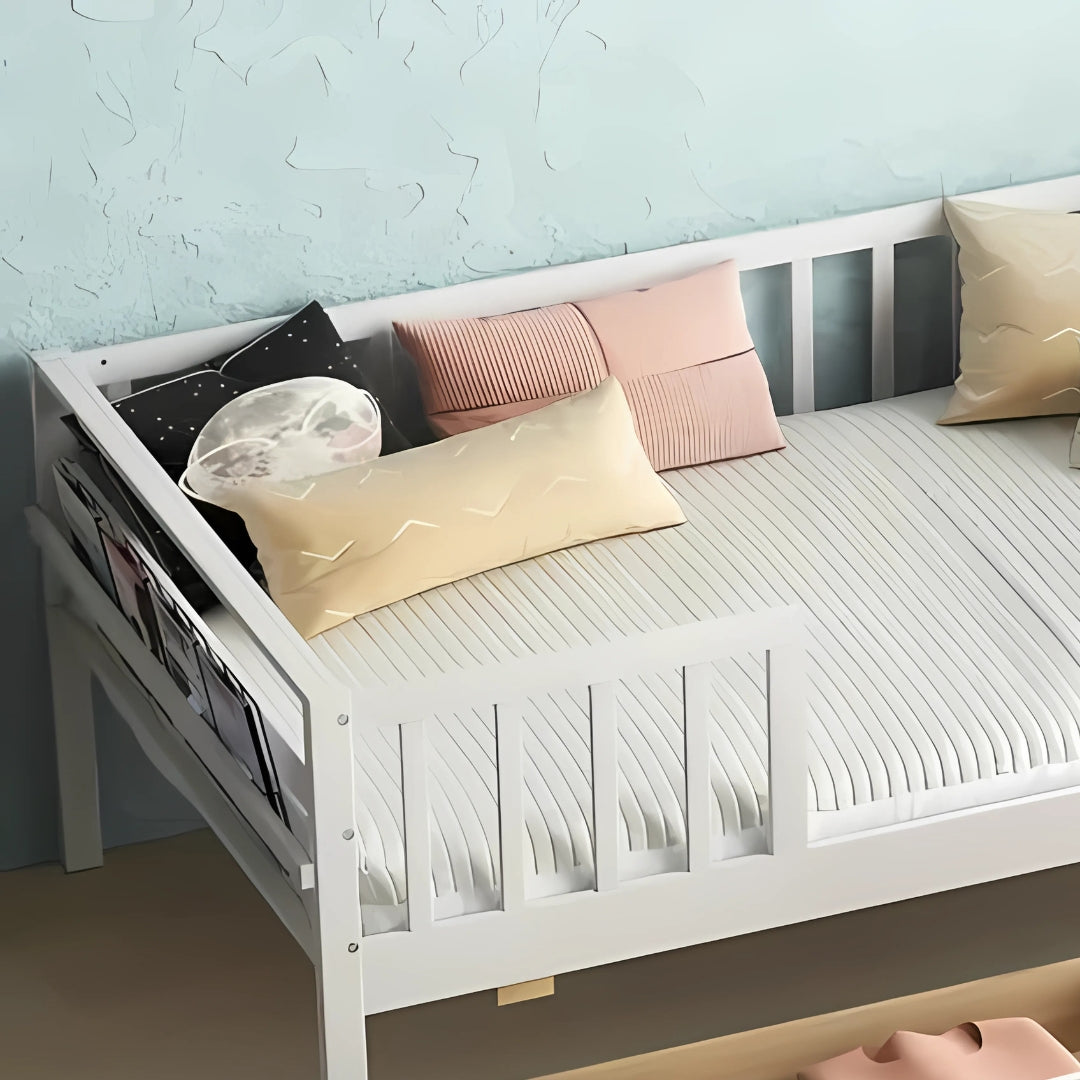 Full Size Kids Bed with Multiple Storage Drawers