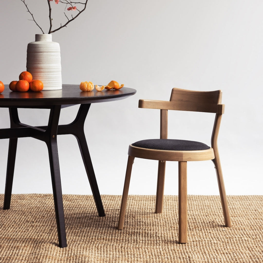 Buy Midwood Black Upholstered Dining Chair Online | Spaceven