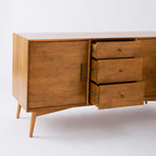 Mid-Century Classic Wood Frame TV Unit