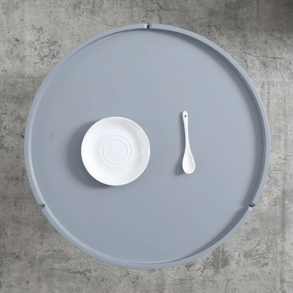 Contour Black Tray Modern Side Table