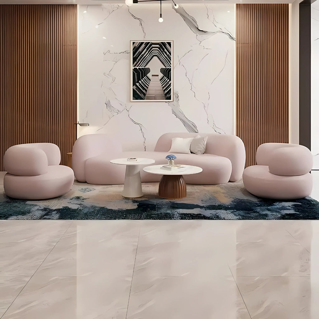 3 Seater Cozy Cloud Curved Sofa 