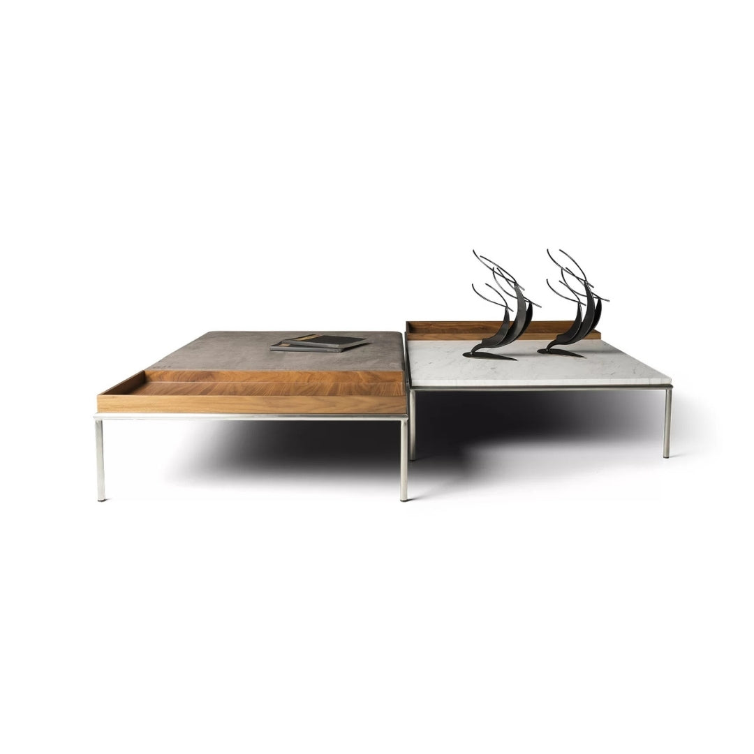 Balance Marble-Wood Coffee Table

