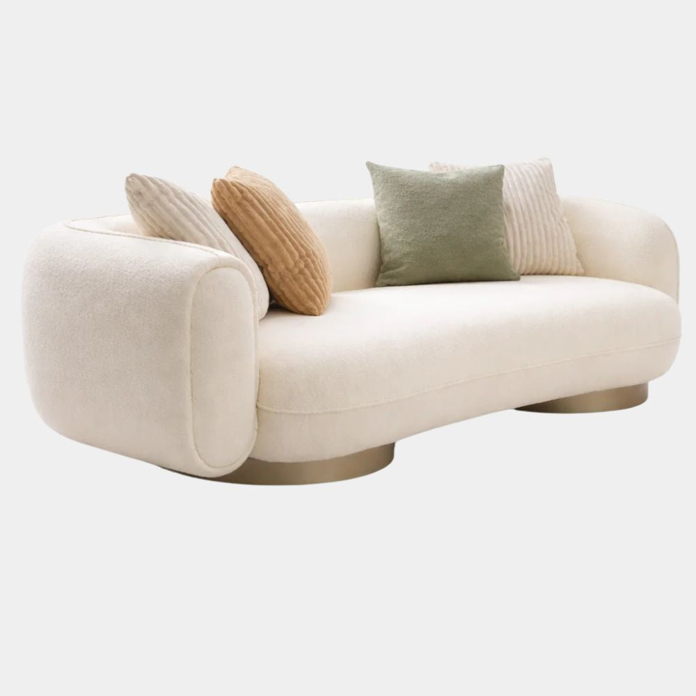 3 Seater Luxe Rounded Lounge Sofa