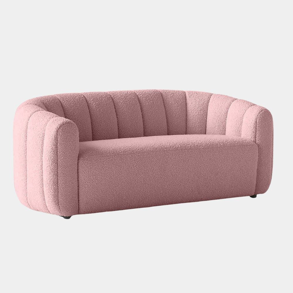2 Seater Contemporary Curved Lounge Sofa