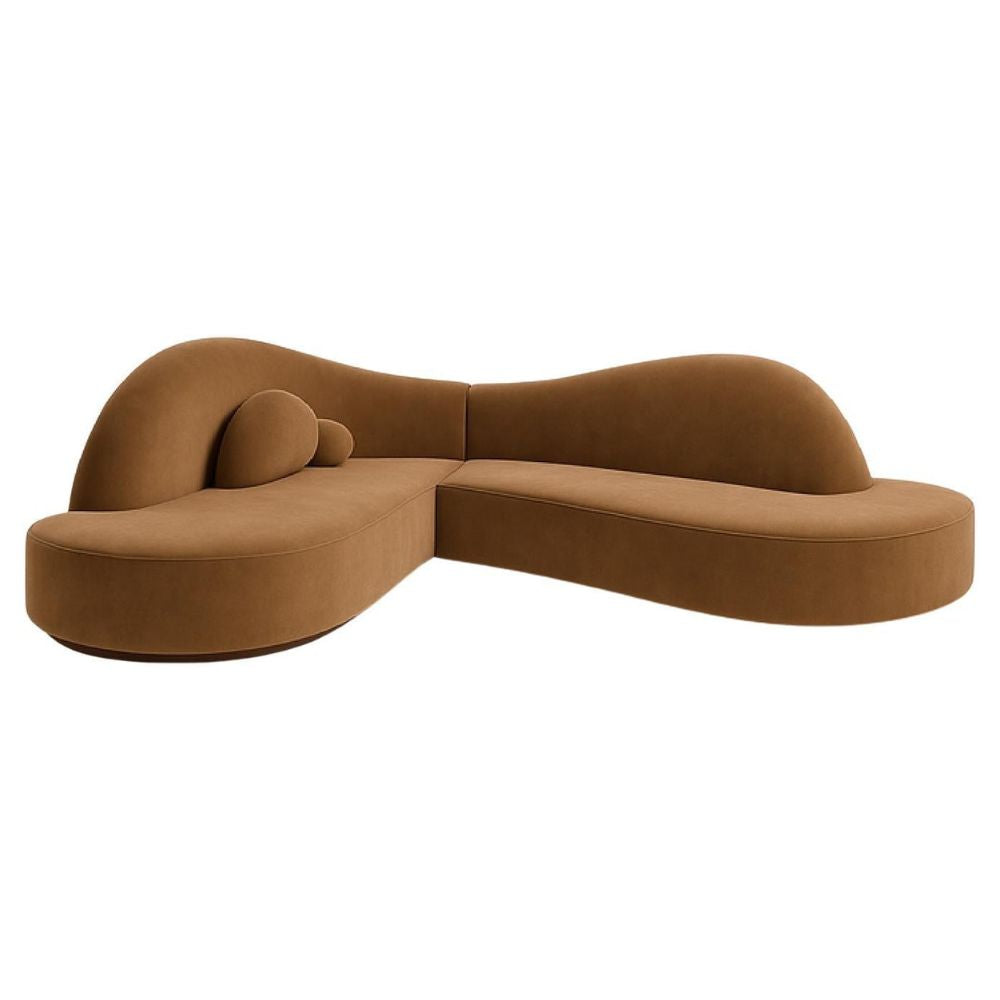 6 Seater Curvy Wave L-Shape Sectional Sofa
