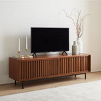 Urban Slatted Wood TV Unit