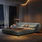 Aurora Curve Upholstered Bed with Curved Headboard