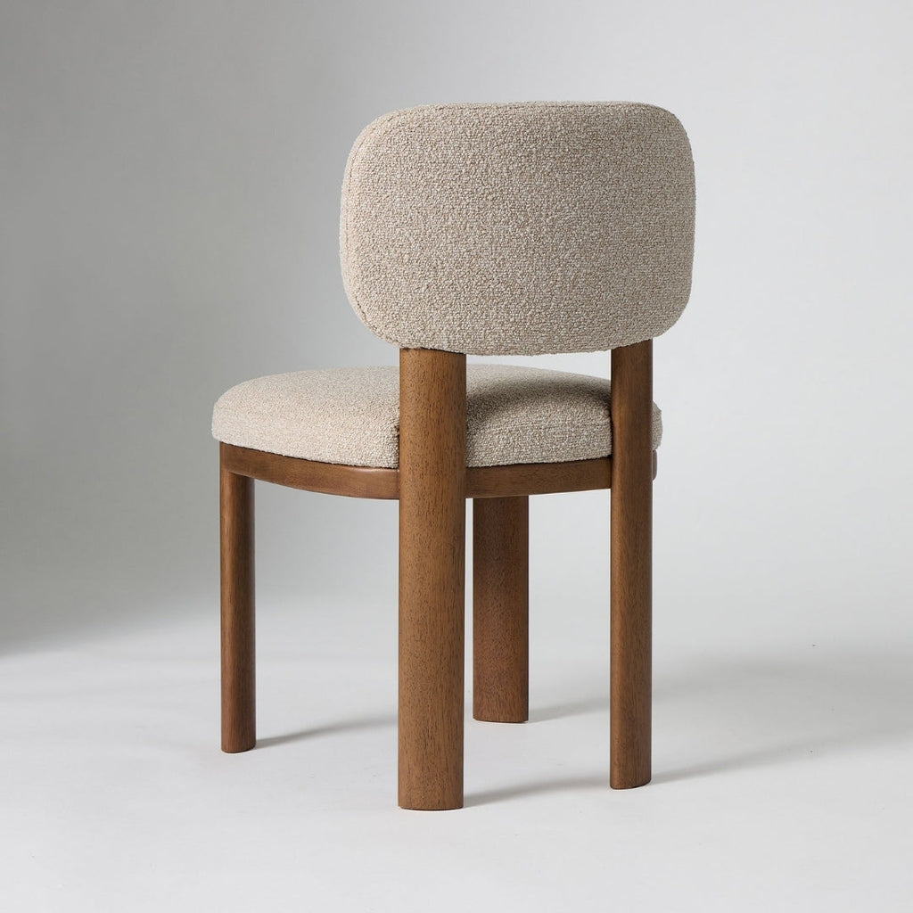 Contemporary Soft Beige Wooden Dining Chair