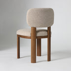 Contemporary Soft Beige Wooden Dining Chair