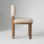 Contemporary Soft Beige Wooden Dining Chair