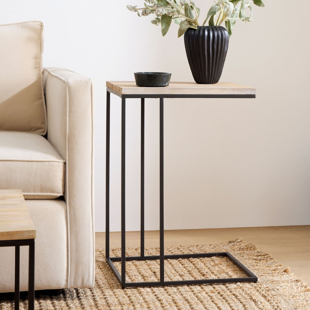 Slate Edge Minimal Side Table