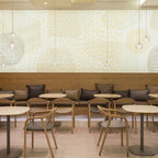 Solid Wooden Upholstered Dining Chair with Armrest 