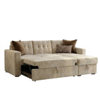 3 Seater Multipurpose L-Shape Convertible Sofa Cum Bed