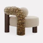 Modern Cove Sculptural Accent Chair