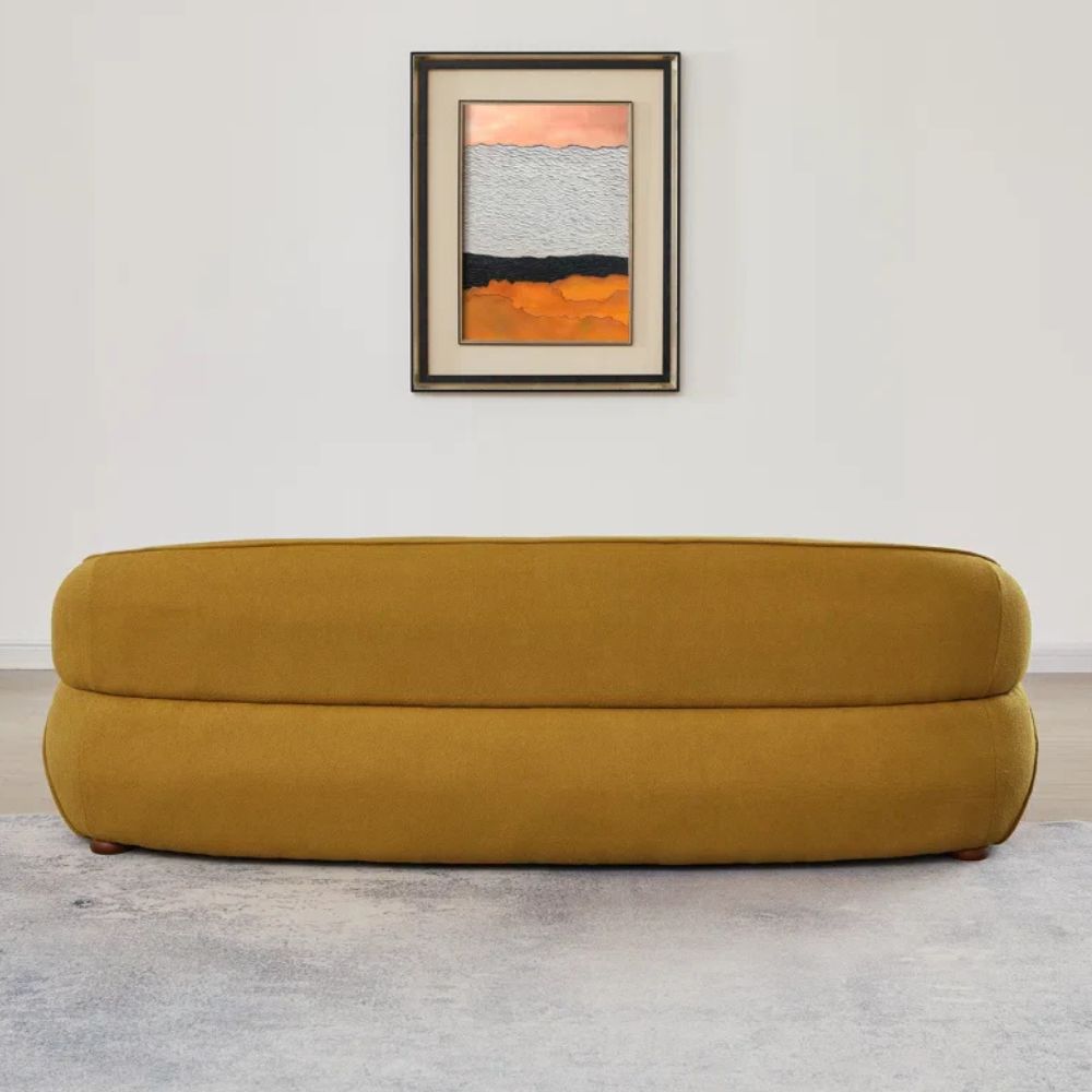 3 Seater Modern Comfy Curved Sofa
