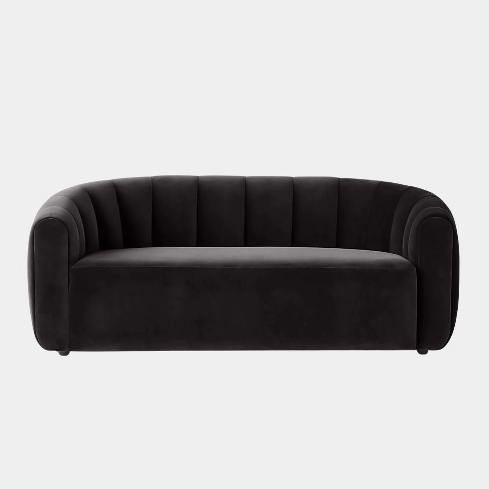 2 Seater Contemporary Curved Lounge Sofa