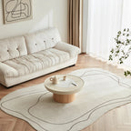 Smooth Stone Top & Textured Base Coffee Table