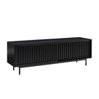 Modern Charcoal Slatted TV Unit