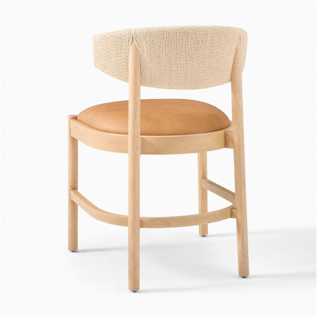 Organic Texture Dining Chair with Natural Finish

