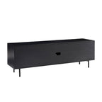 Modern Charcoal Slatted TV Unit