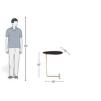 Walnut Curve Luxe Side Table