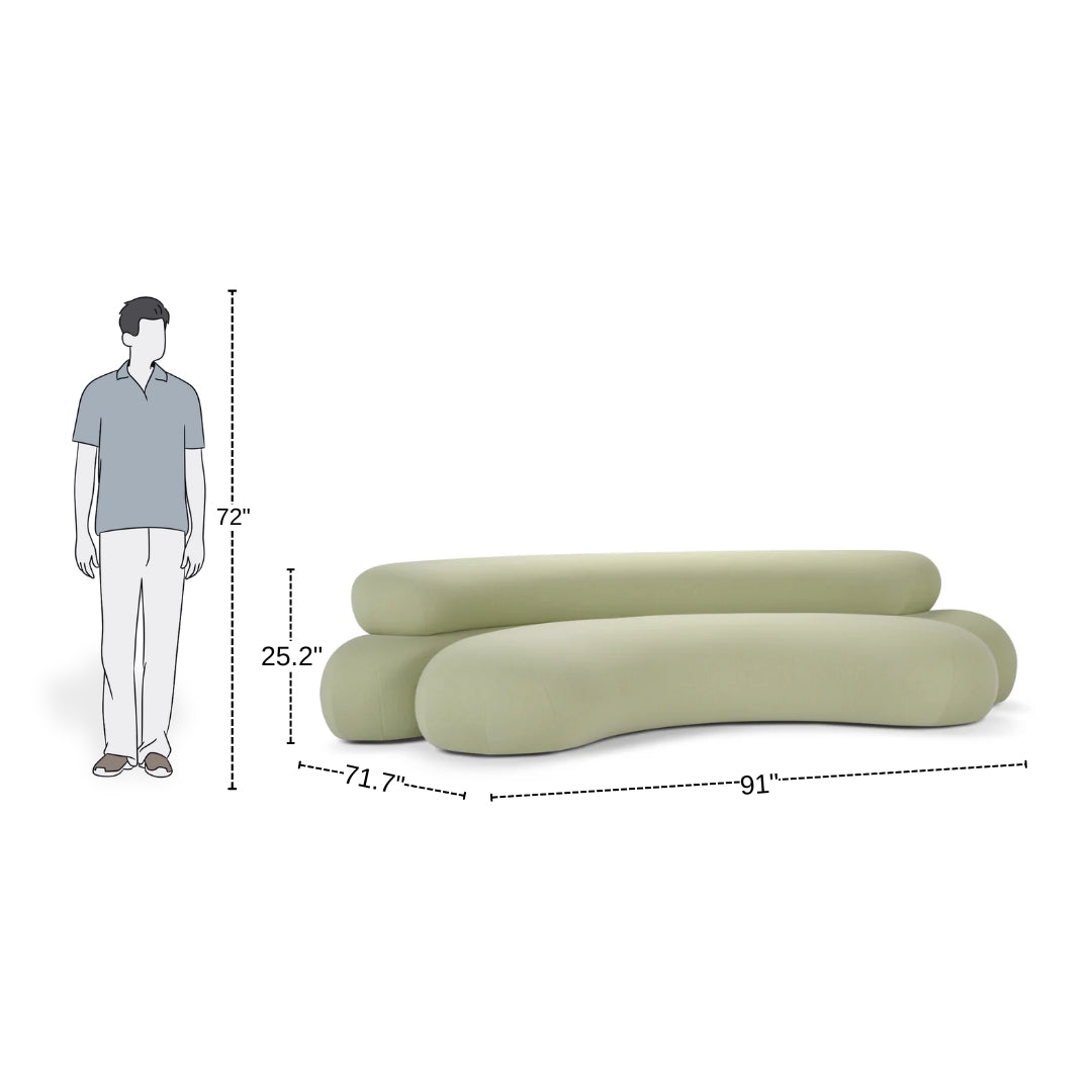 4 Seater Sage Bloom Comfort Sofa