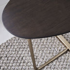 Walnut Curve Luxe Side Table