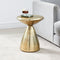 Luxe Brass Cone Side Table