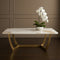 Brass-Leg Marble Coffee Table