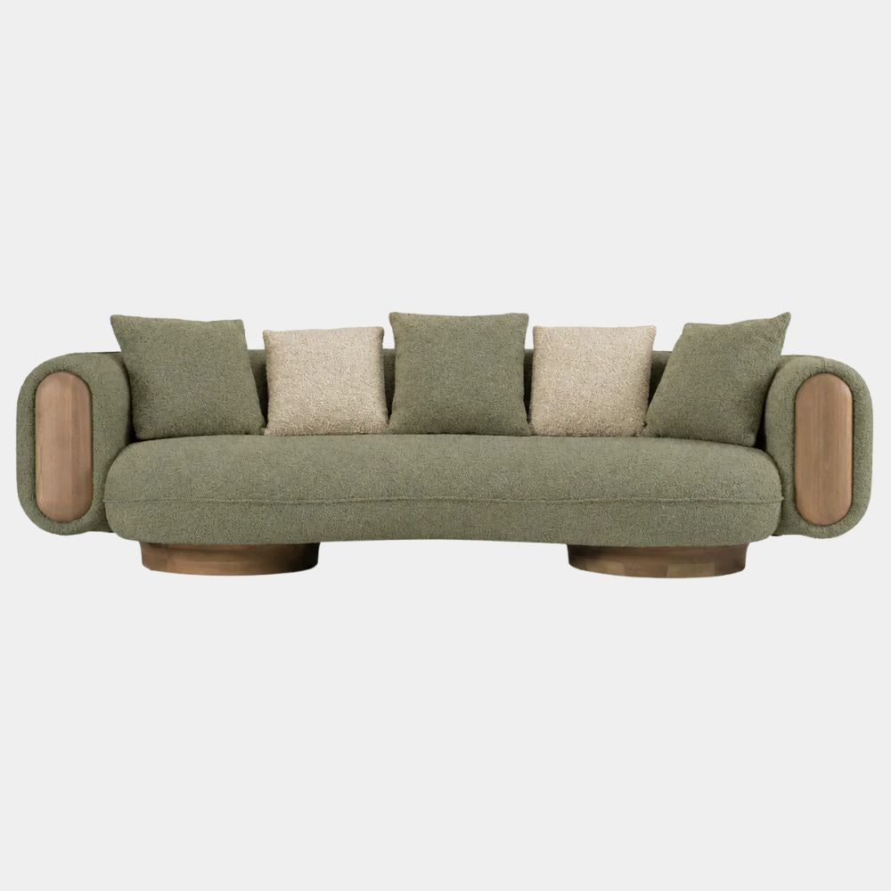 3 Seater Luxe Rounded Lounge Sofa