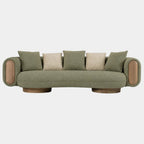 3 Seater Luxe Rounded Lounge Sofa