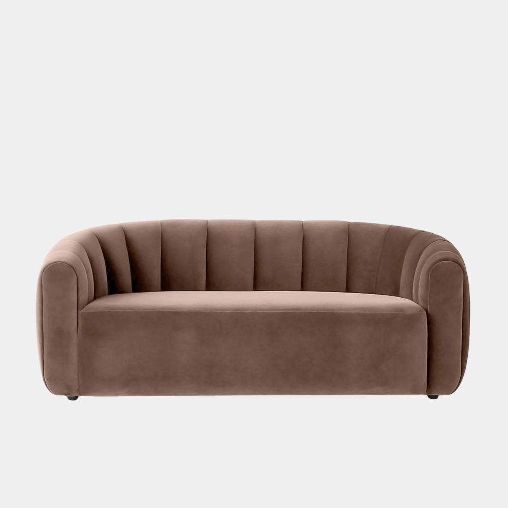 2 Seater Contemporary Curved Lounge Sofa