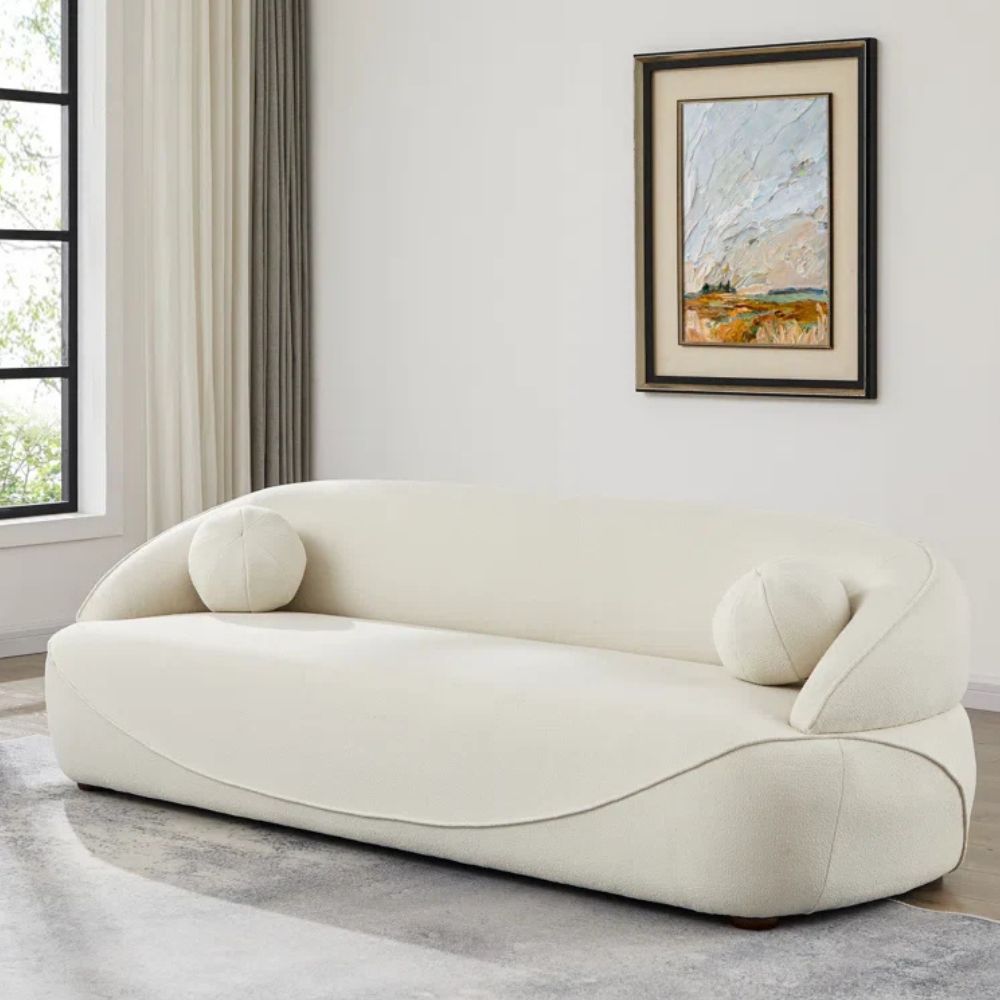 3 Seater Modern Comfy Curved Sofa