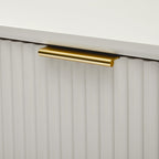 Modern Minimalist Striped Panel TV Unit