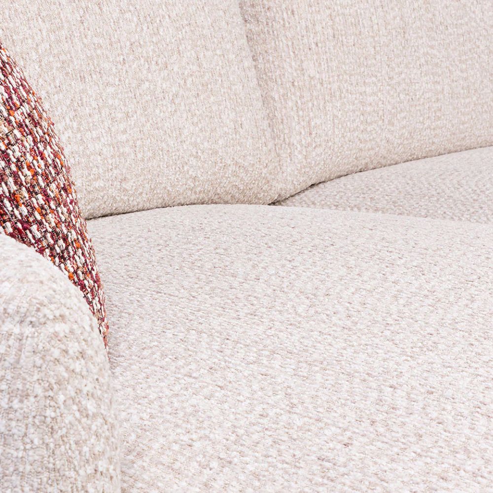 3 Seater Modern Curved Lounge Sofa