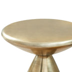 Luxe Brass Cone Side Table