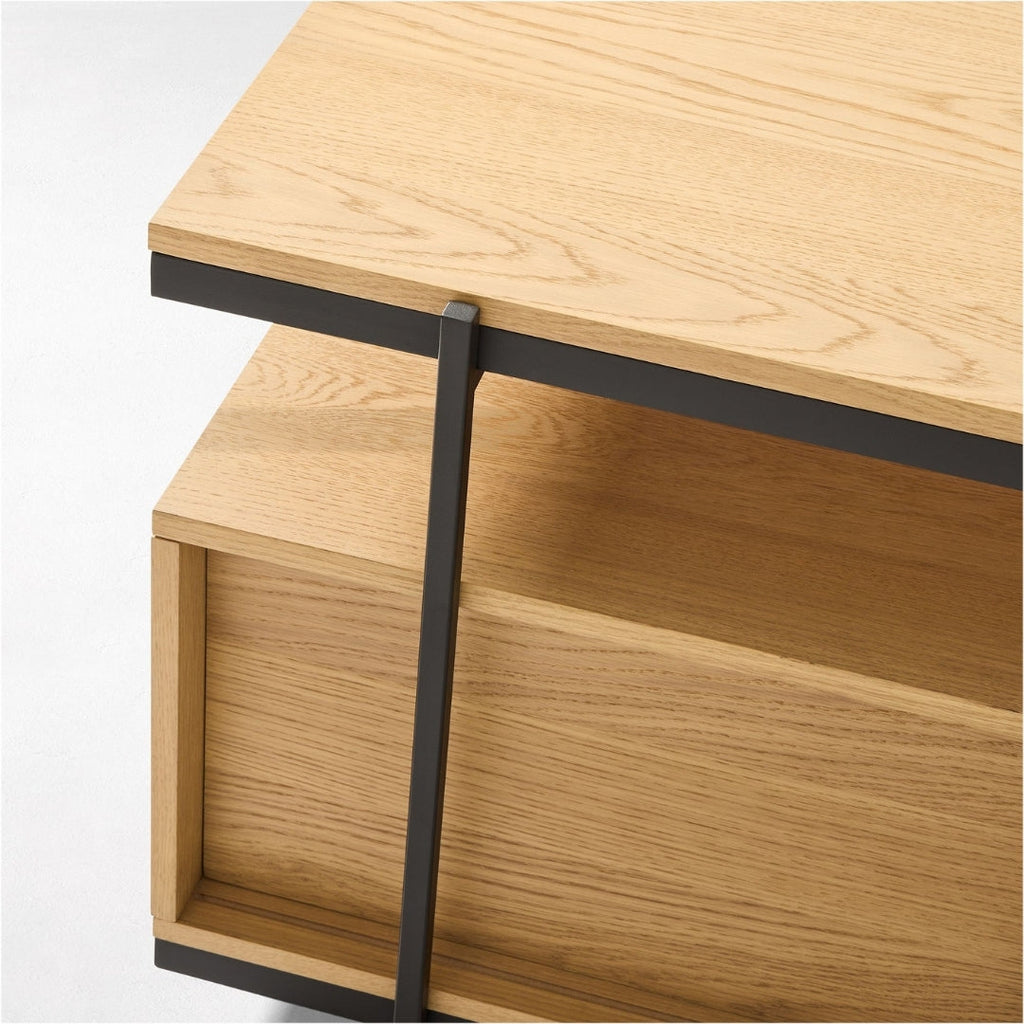 Modern Loft Open-Shelf TV Unit