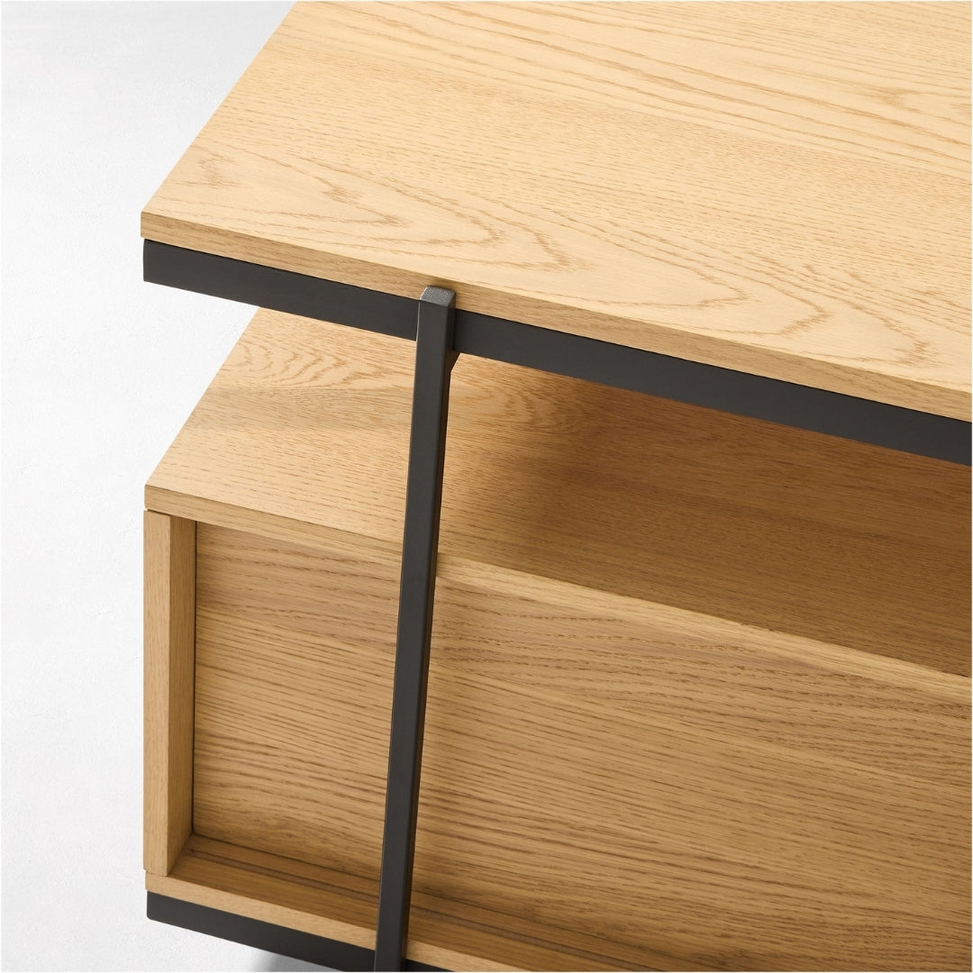 Modern Loft Open-Shelf TV Unit