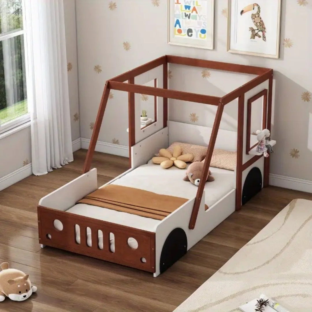 Kids Unique Car Bed with Wheels